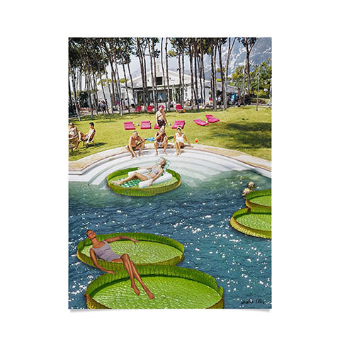 carolineellisart Poolside 2 Poster
