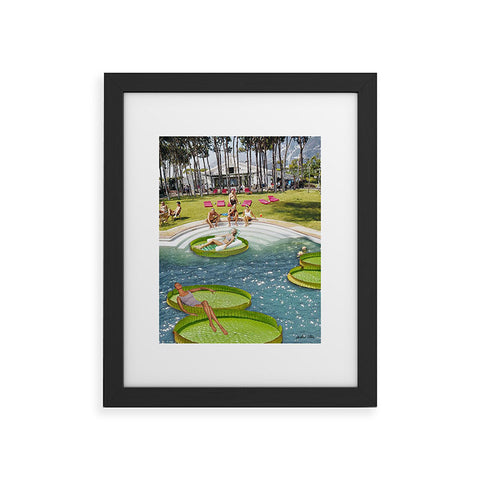 carolineellisart Poolside 2 Framed Art Print