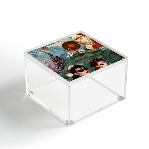 carolineellisart Rockin Around the Christmas Tree Acrylic Box