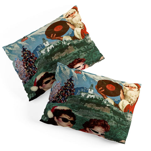 carolineellisart Rockin Around the Christmas Tree Pillow Shams