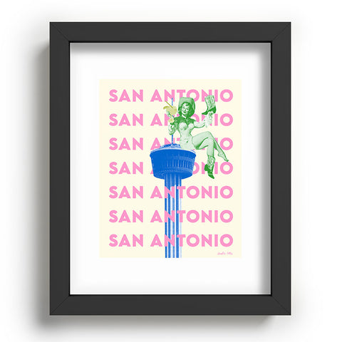 carolineellisart San Antonio Girl Recessed Framing Rectangle