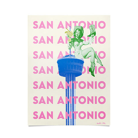 carolineellisart San Antonio Girl Poster