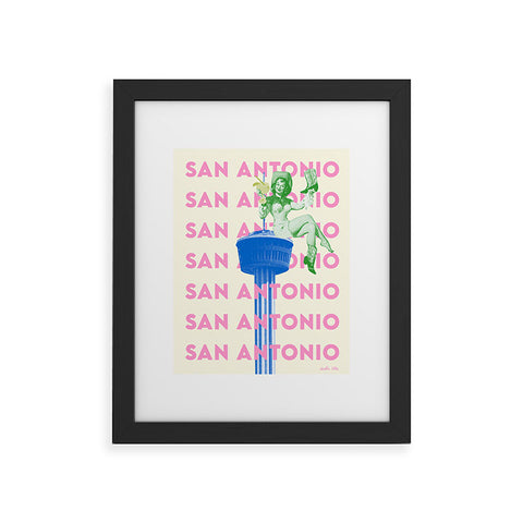 carolineellisart San Antonio Girl Framed Art Print