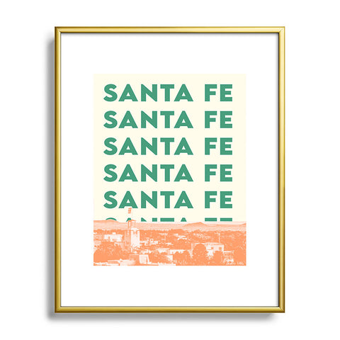 carolineellisart Santa Fe I Metal Framed Art Print