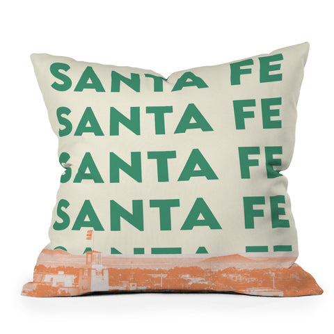 carolineellisart Santa Fe I Throw Pillow