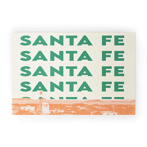 carolineellisart Santa Fe I Welcome Mat