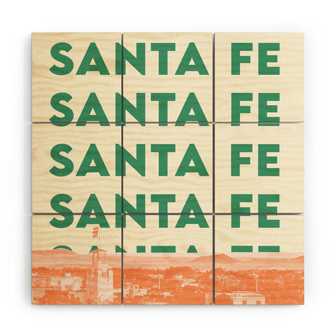 carolineellisart Santa Fe I Wood Wall Mural