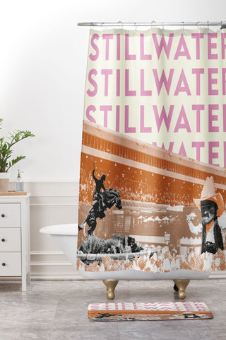 carolineellisart Stillwater Shower Curtain And Mat