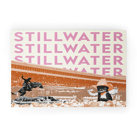 carolineellisart Stillwater Welcome Mat