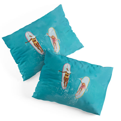 carolineellisart Surfer Girls I Pillow Shams