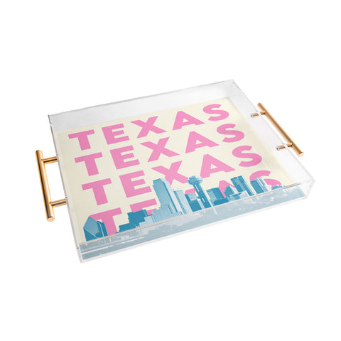 carolineellisart Texas 1 Acrylic Tray