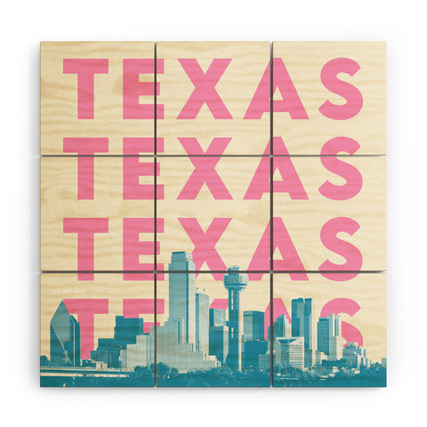 carolineellisart Texas 1 Wood Wall Mural