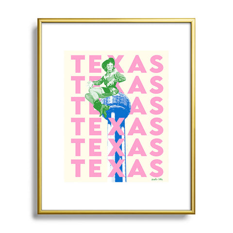 carolineellisart Texas 2 Metal Framed Art Print