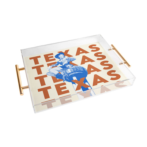 carolineellisart Texas 3 Acrylic Tray