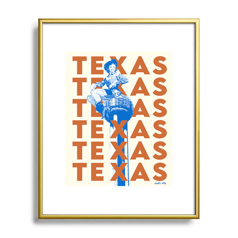 carolineellisart Texas 3 Metal Framed Art Print