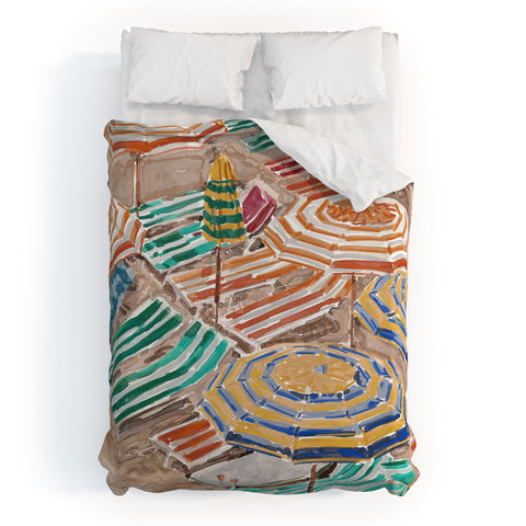 carolineellisart Under My Umbrella Duvet Cover