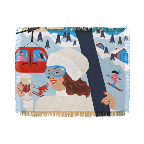 Carrie Cantwell Apres Ski Throw Blanket