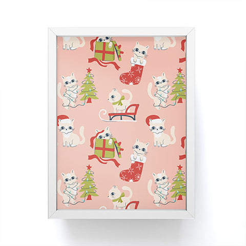 Carrie Cantwell Cute Christmas Cats Framed Mini Art Print
