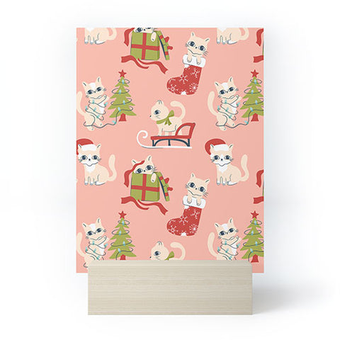 Carrie Cantwell Cute Christmas Cats Mini Art Print