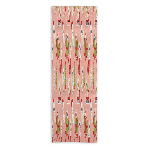 Carrie Cantwell Cute Christmas Cats Yoga Towel