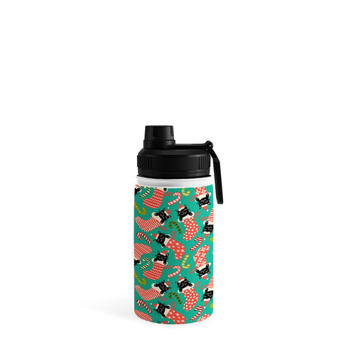 Carrie Cantwell Festive Felines Water Bottle