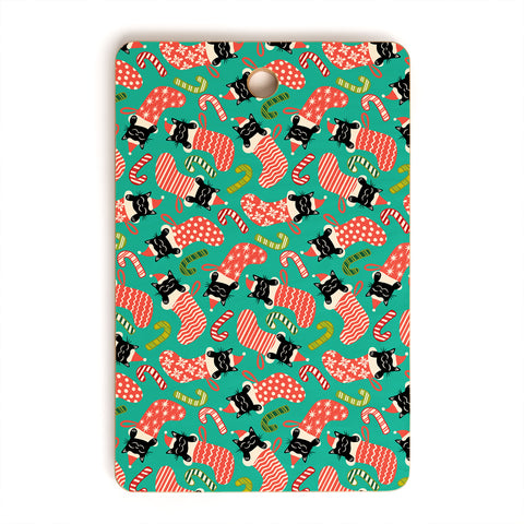 Carrie Cantwell Festive Felines Cutting Board Rectangle