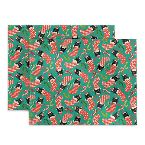 Carrie Cantwell Festive Felines Placemat