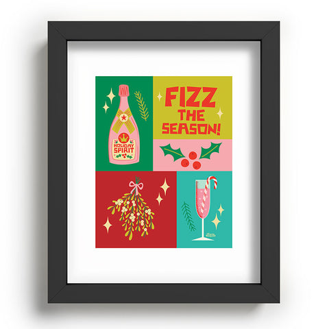 Carrie Cantwell Fizz The Season Happy Holiday Recessed Framing Rectangle