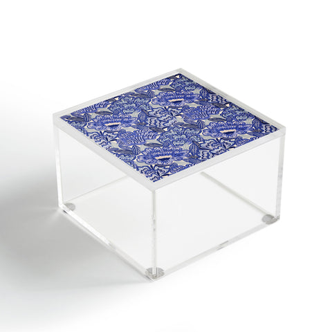 Carrie Cantwell French Country Blue Floral Acrylic Box