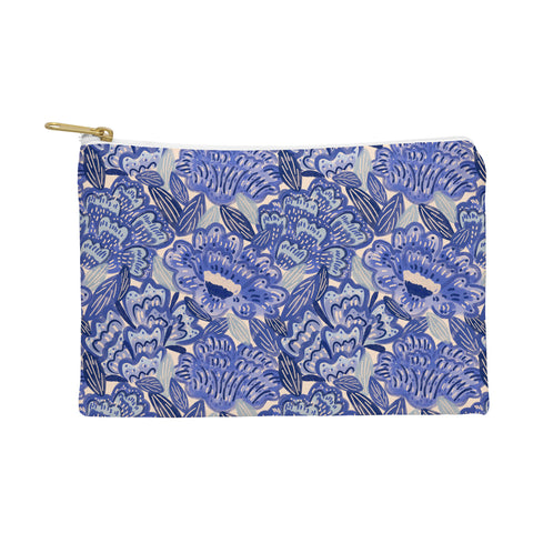 Carrie Cantwell French Country Blue Floral Pouch