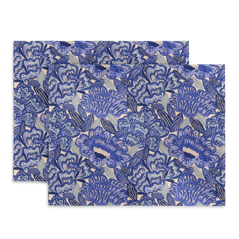 Carrie Cantwell French Country Blue Floral Placemat