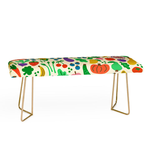 Carrie Cantwell Fruits Veggies Bench