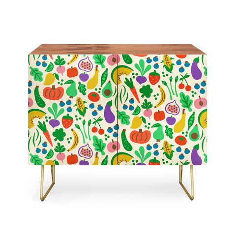 Carrie Cantwell Fruits Veggies Credenza