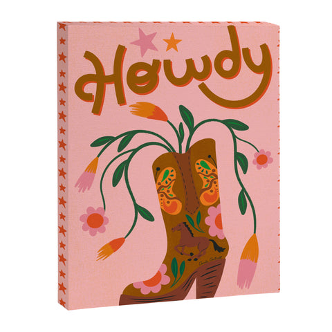 Carrie Cantwell Howdy II Art Canvas