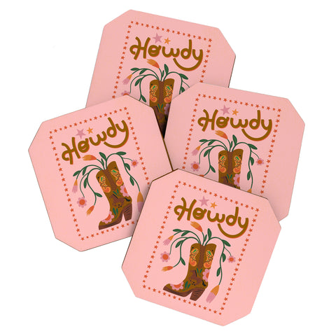 Carrie Cantwell Howdy II Coaster Set