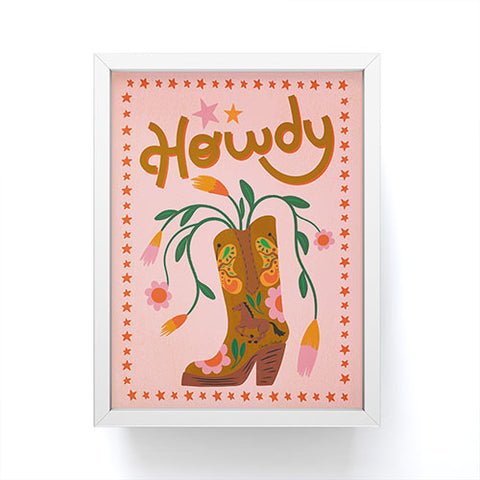 Carrie Cantwell Howdy II Framed Mini Art Print