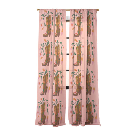Carrie Cantwell Howdy II Sheer Window Curtain