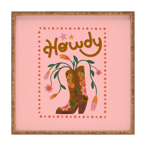 Carrie Cantwell Howdy II Square Tray
