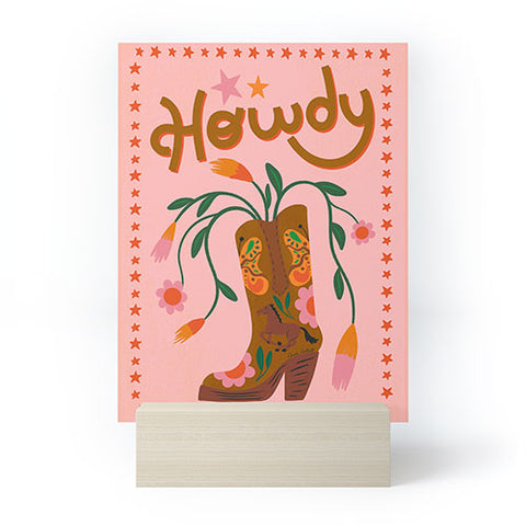 Carrie Cantwell Howdy II Mini Art Print