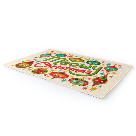 Carrie Cantwell Meowy Christmas Area Rug