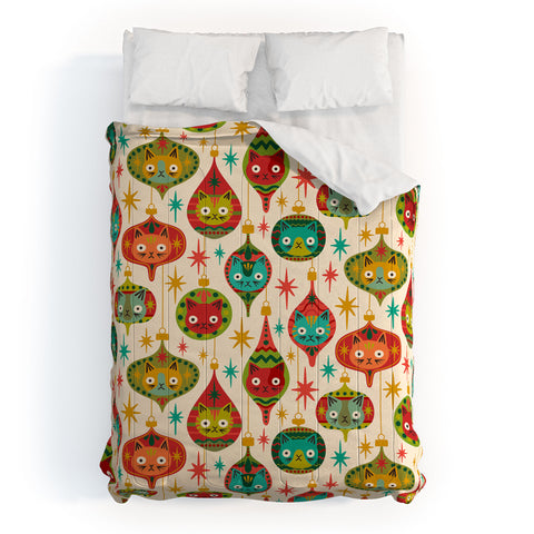 Carrie Cantwell Meowy Christmas Comforter
