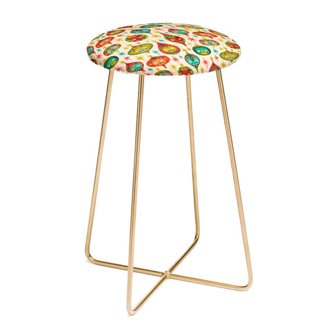 Carrie Cantwell Meowy Christmas Counter Stool
