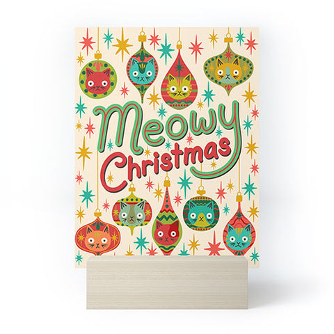 Carrie Cantwell Meowy Christmas Mini Art Print