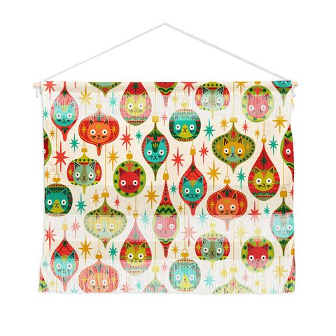 Carrie Cantwell Meowy Christmas Wall Hanging Landscape