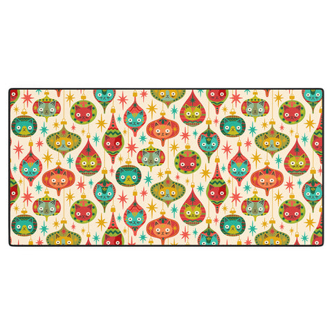 Carrie Cantwell Meowy Christmas Desk Mat