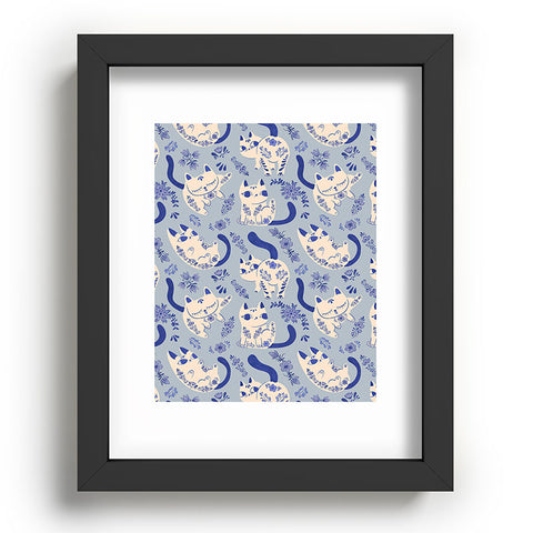 Carrie Cantwell Purrcelin Cats Recessed Framing Rectangle