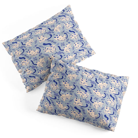 Carrie Cantwell Purrcelin Cats Pillow Shams