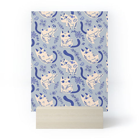 Carrie Cantwell Purrcelin Cats Mini Art Print