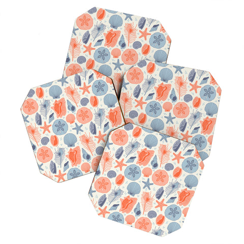Carrie Cantwell She Sells Seashells I Coaster Set