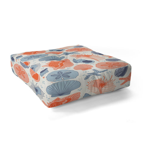 Carrie Cantwell She Sells Seashells I Floor Pillow Square